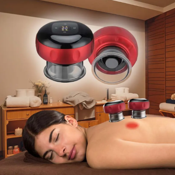 Electric Cupping Therapy Set – 6 modes جهاز تدليك كهربائي متعدد الوظائف صغير قابل لإعادة الشحن “غواشا” للتجميل الذكي و الحجامة المتطورةو للعلاج الفيزيائي - Image 13